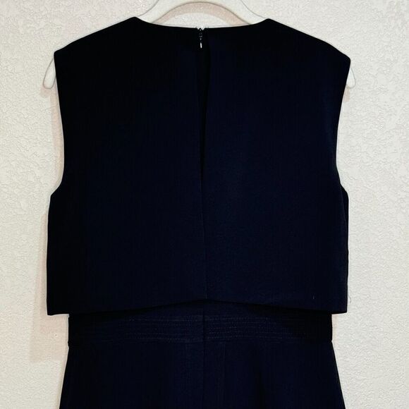 Toccin (NY) NEW Black Overlay Sheath Dress Size 6  $495 - Picture 7 of 9